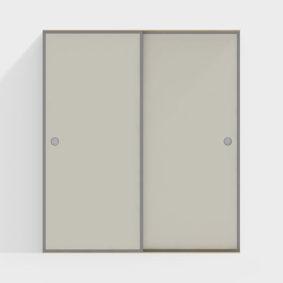 Sleek Sliding Door 3D model for Modern Interiors