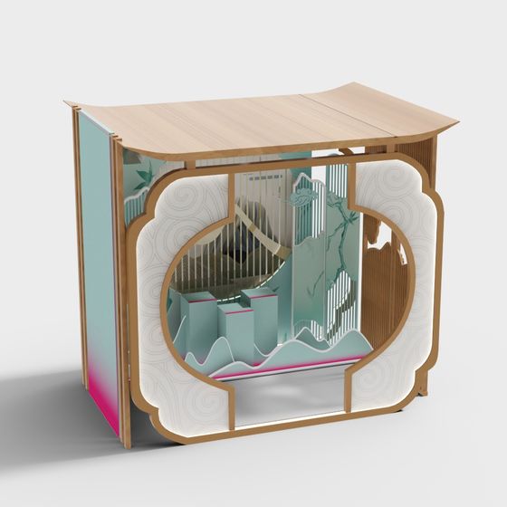 Modern Chinese-Style Live Streaming Room