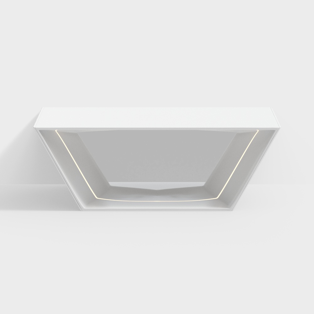 모던 사다리꼴 전시대