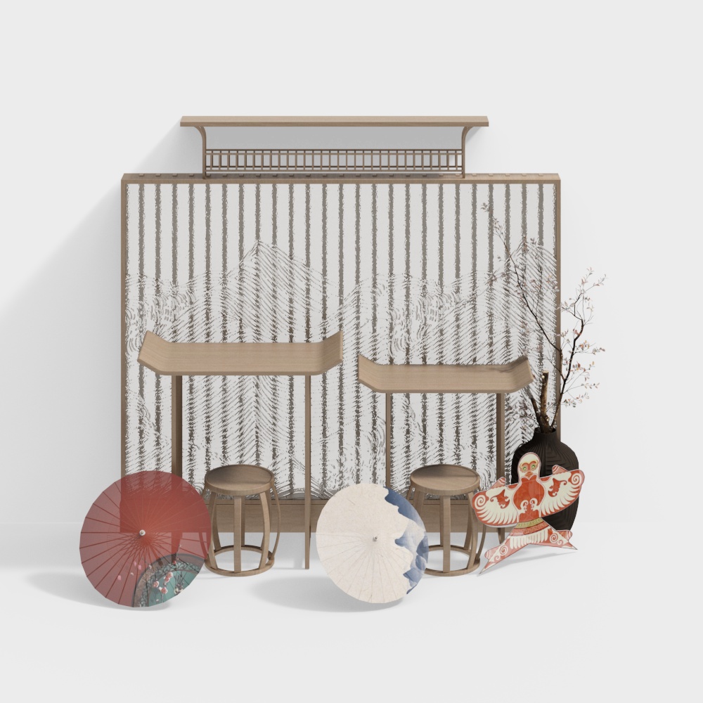 New Chinese-Style Display Stand