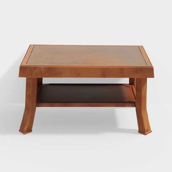 Nilkamal Center Table 2 Carv &amp; Glass (Pear Wood)