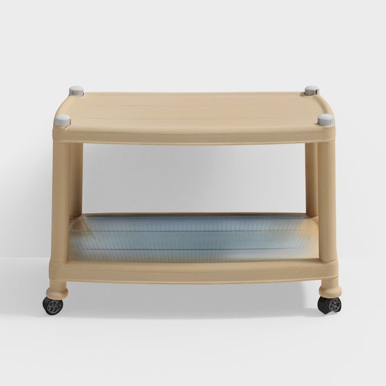 Stylish Mobile Storage Rack 3D model for Designers