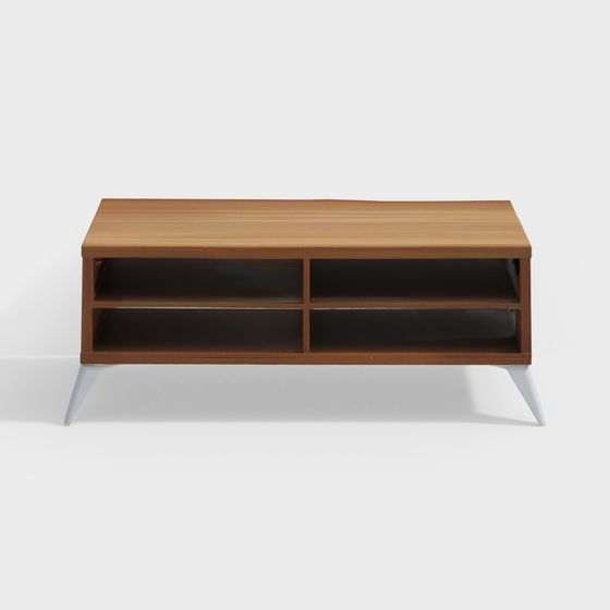 Modern Low-Poly TV Cabinet 3D model