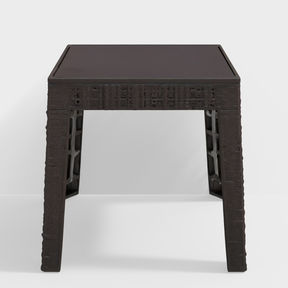 Центральный стол Nilkamal Breeze со стеклом (коричневый)