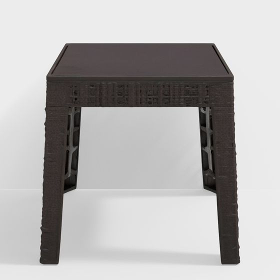 Центральный стол Nilkamal Breeze со стеклом (коричневый)