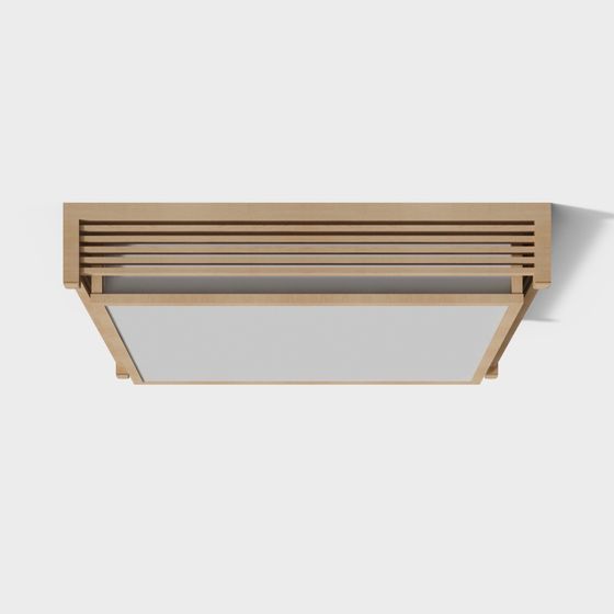 Stylish Wooden Bench 3D model for Modern Interiors