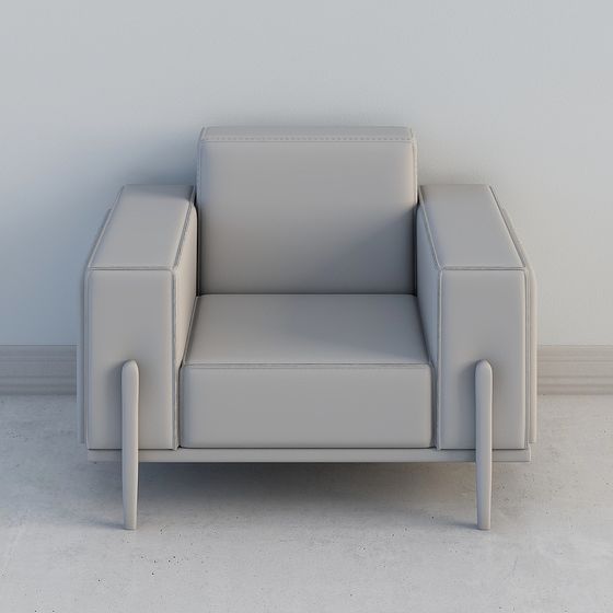 Modern Minimalist Armchair 3D model