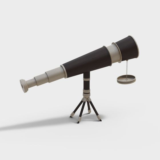 Vintage Telescope 3D model