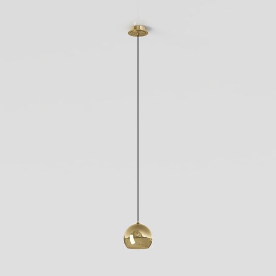Elegant Minimalist Chandelier 3D model