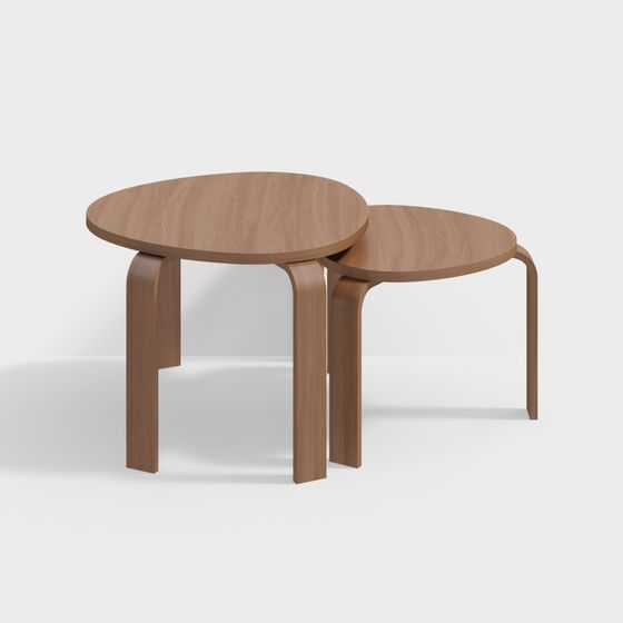 Nest of Tables 3D model for Stylish Interiors