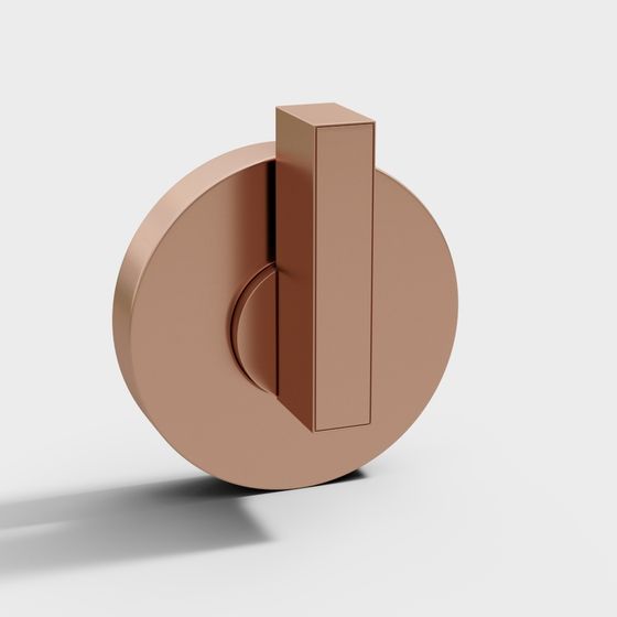 Futuristic Geometric 3D Model with Metallic Finish