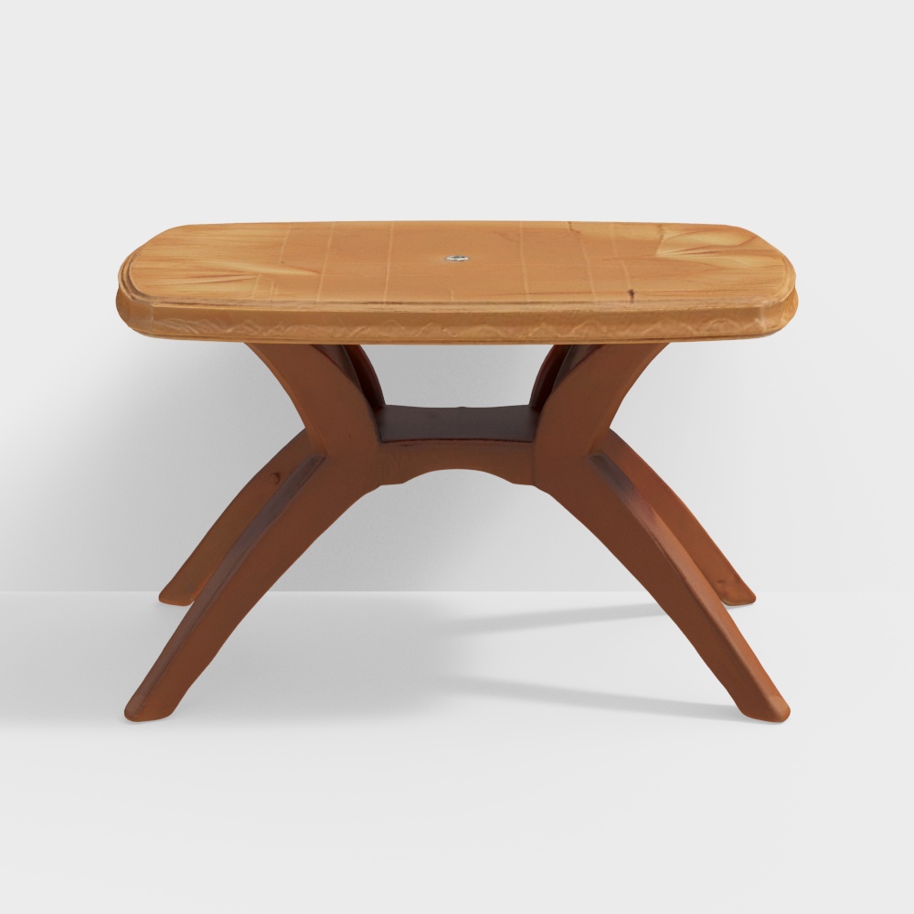 Nilkamal Shahenshah Kross Legged Table (Pear Wood)