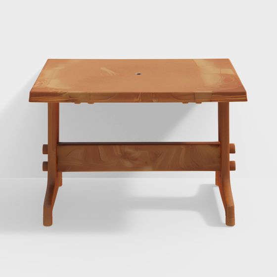 Minimalist Wooden Coffee Table 3D model