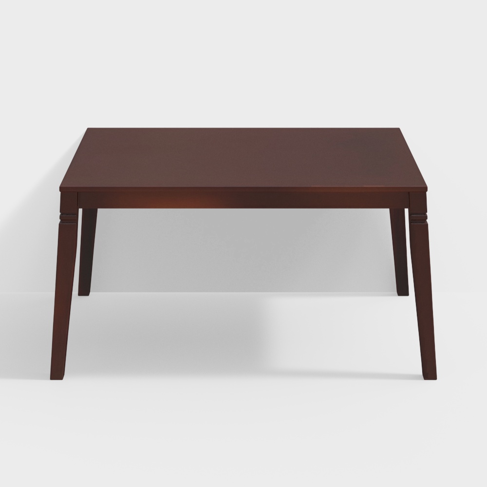 Nilkamal Fern 6 Seater Dining Table (Erin Brown)