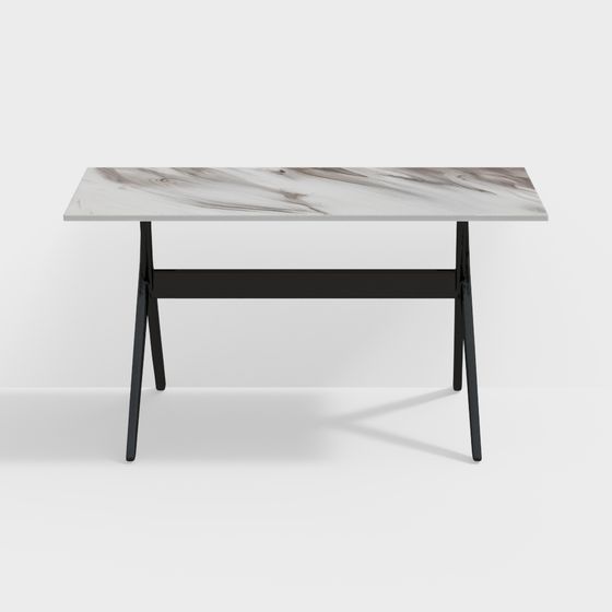 Urban Style Dining Table 3D model for Creative Spaces