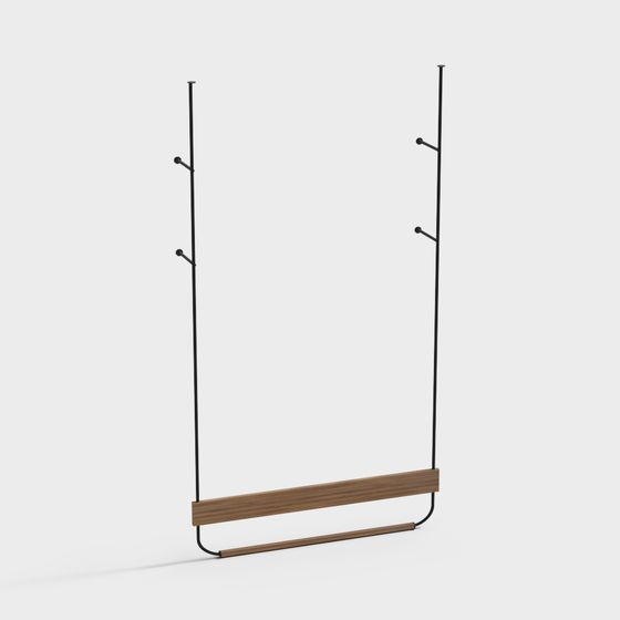 Modern Metal Clothing Rod