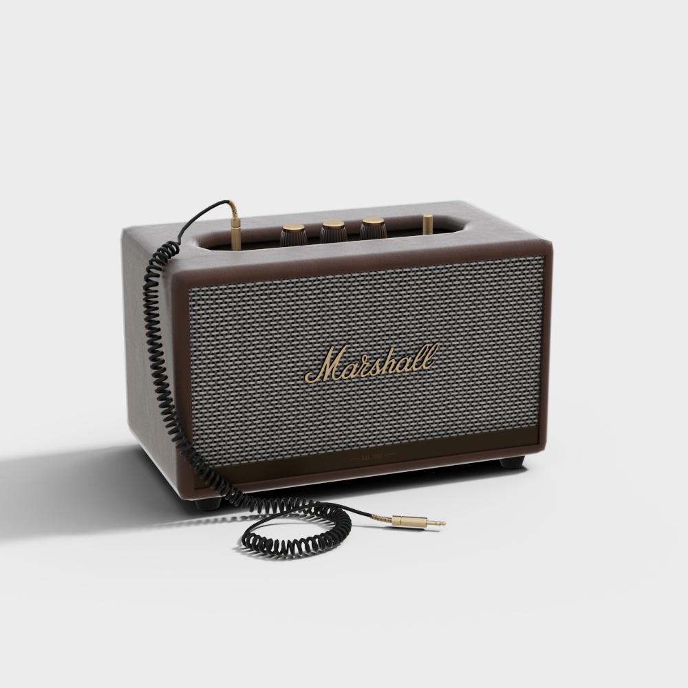 Retro Modern Marshall Stereo Speaker 3D model