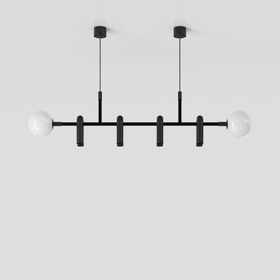 Linear Glow Pendant Light 3D model