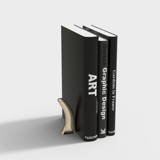 Stylish Low-Polygon Bookshelf 3D model