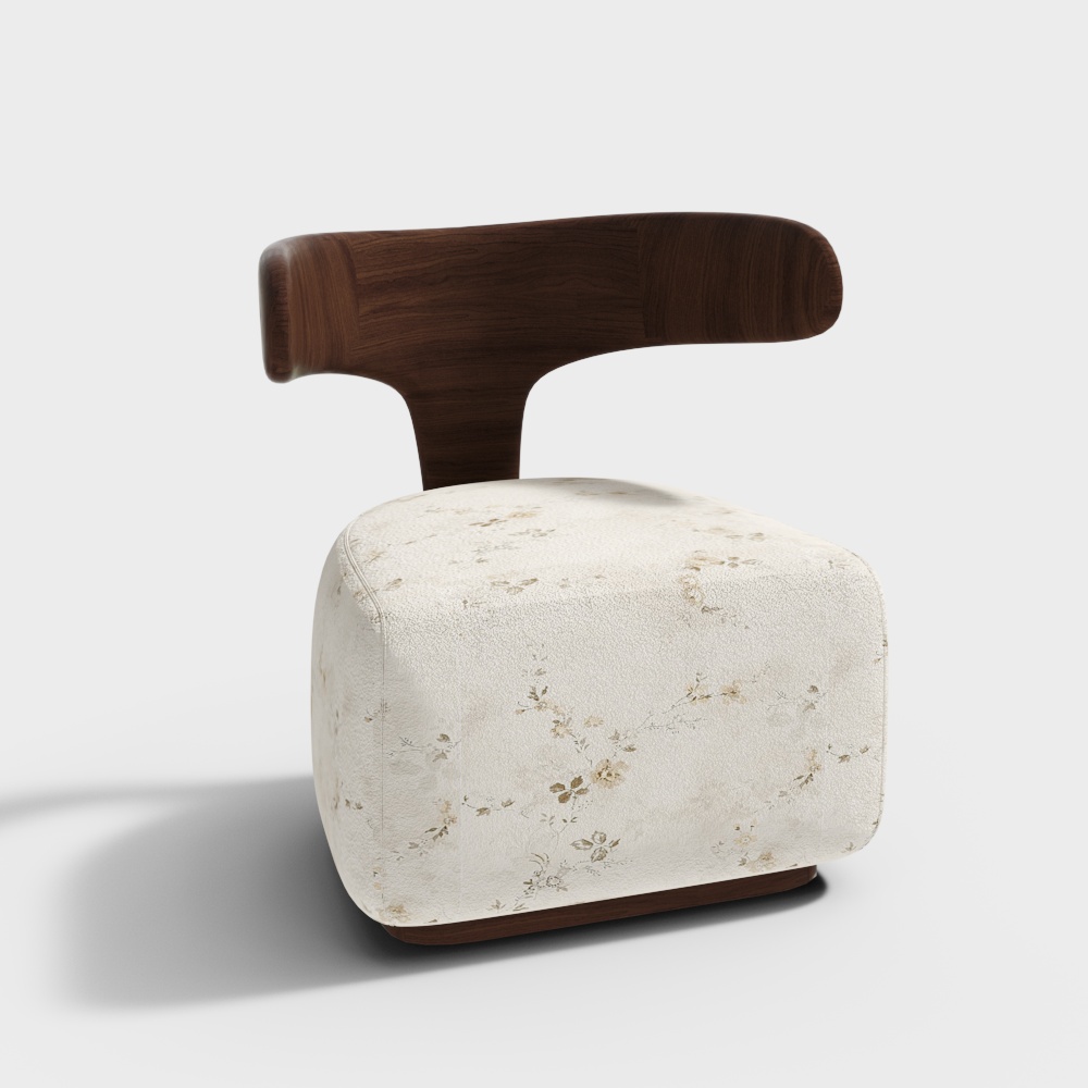 French Mid-Century Sofa Stool