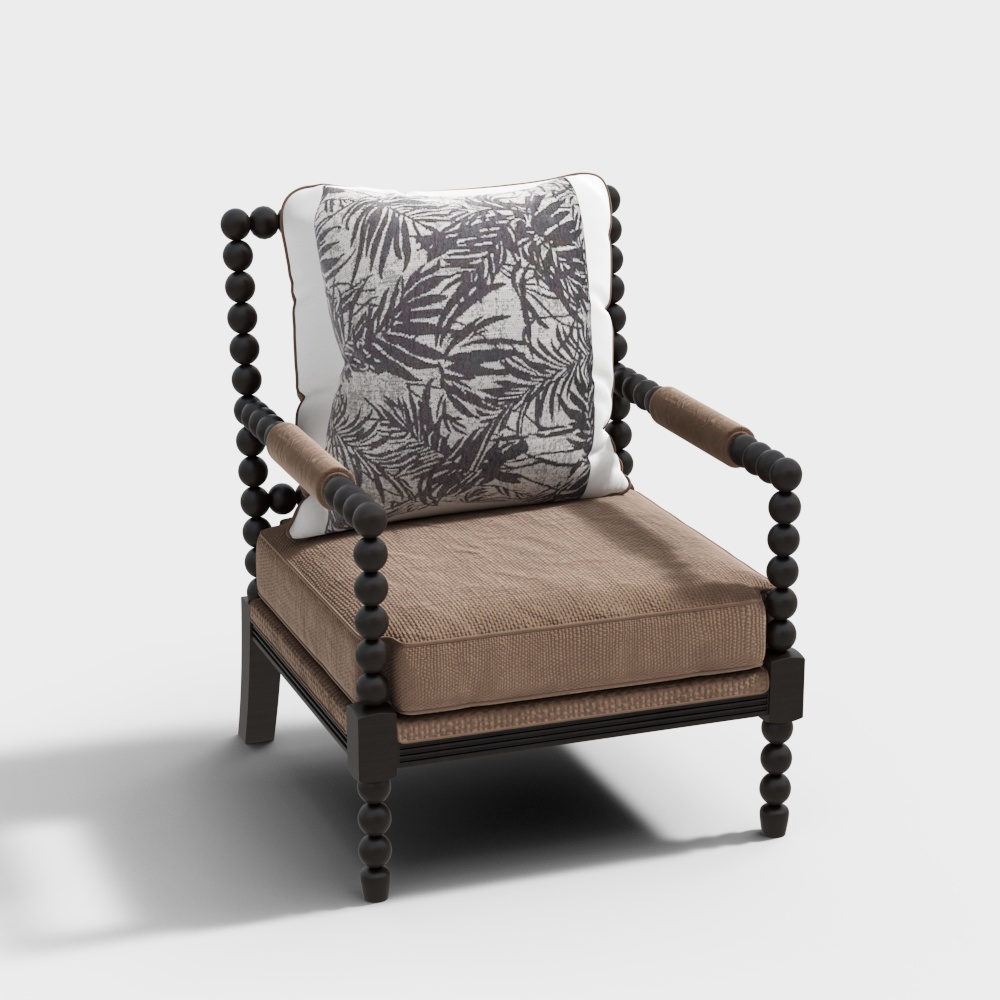 Повседневное кресло в французском стиле середины века