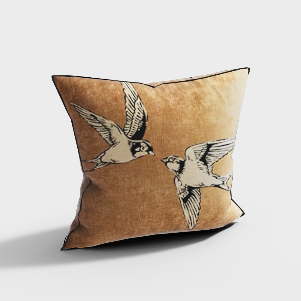 French Vintage Throw Pillow