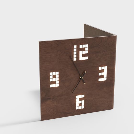 Modern Vintage Corner Clock