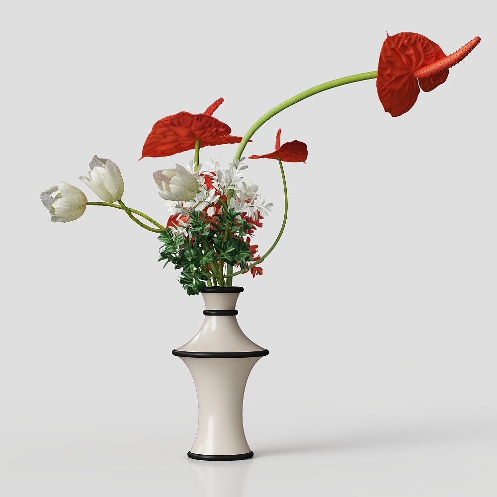 Vintage Vase Flower Arrangement