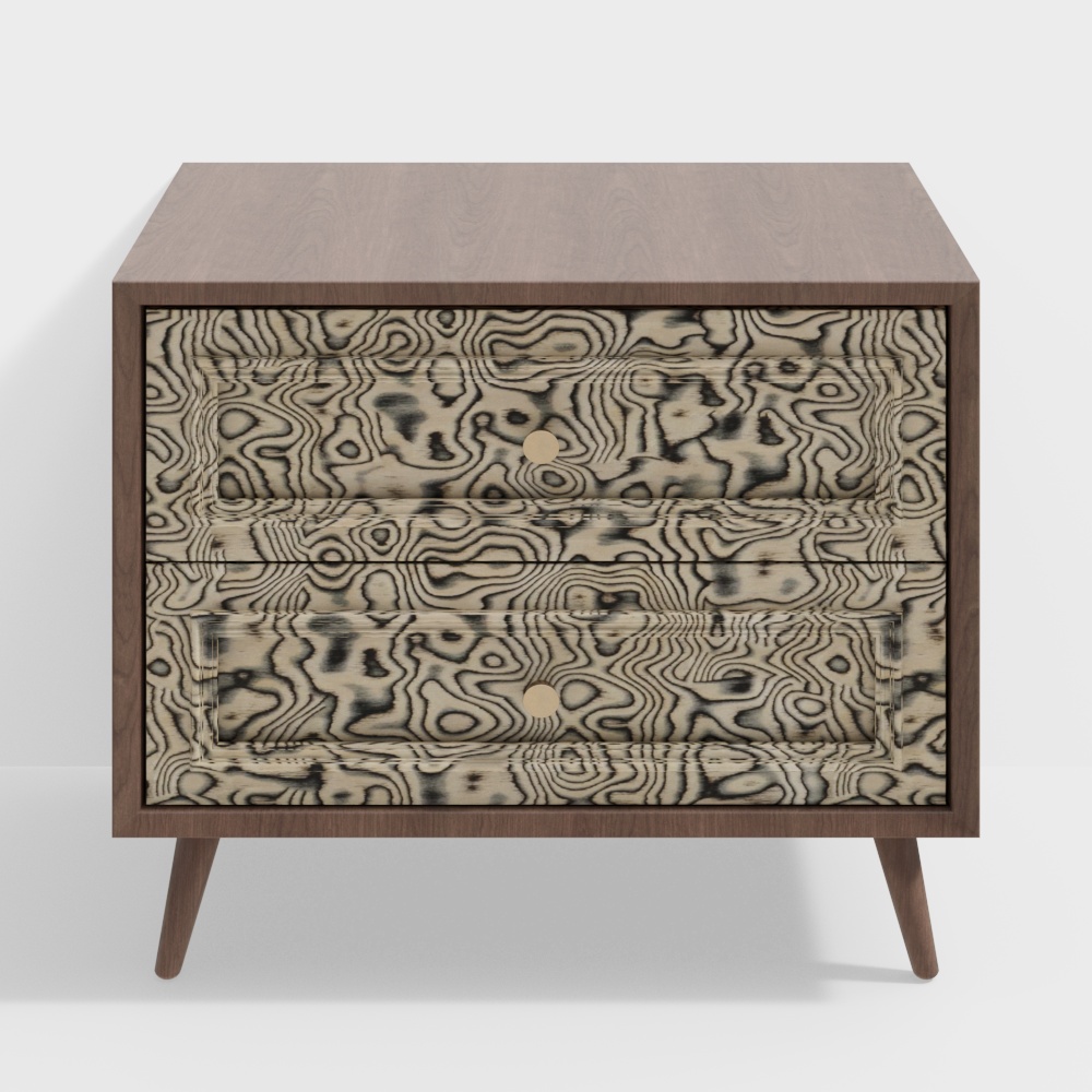 Vintage Style Bedside Cabinet