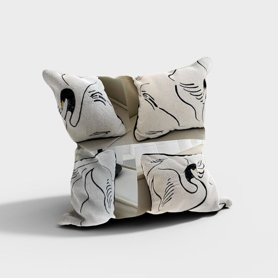 French Vintage Throw Pillow