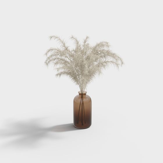 Reed in Glass Bottle 3D model