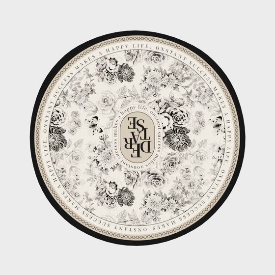 French Vintage Round Carpet