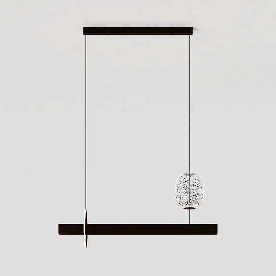 Floating Light 3D model for Modern Aesthetics