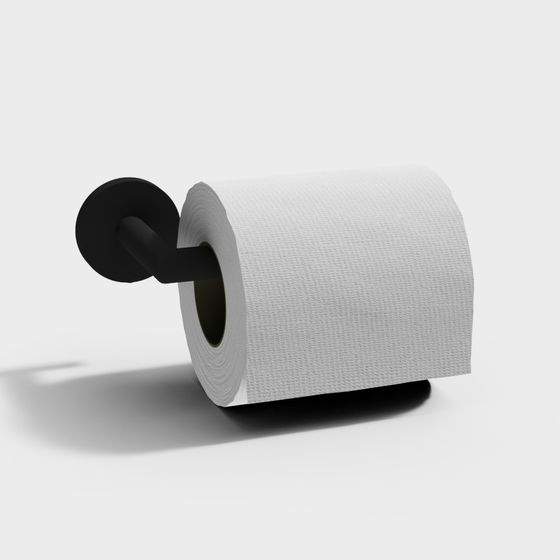 Minimalist Toilet Paper Holder 3D model