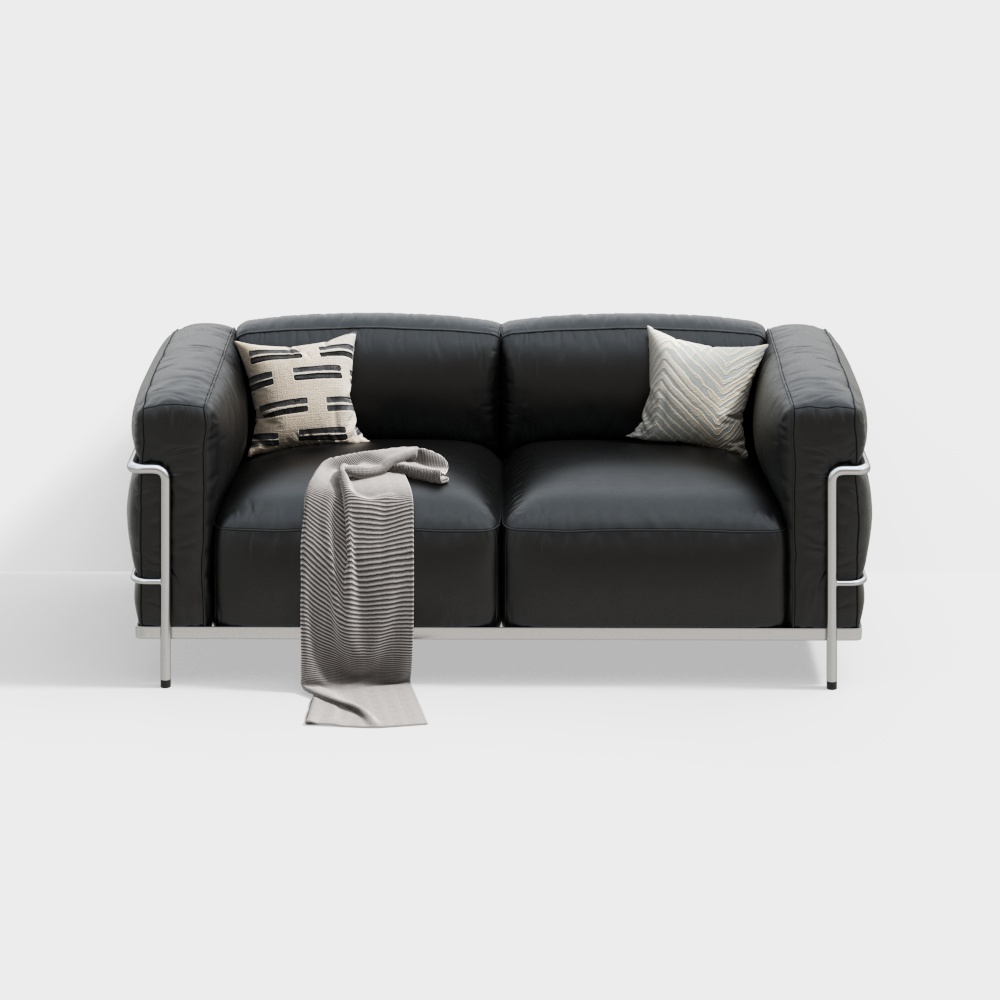 Modern Minimalist Double Sofa