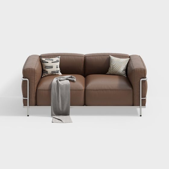 Modern Minimalist Two-Seater Sofa