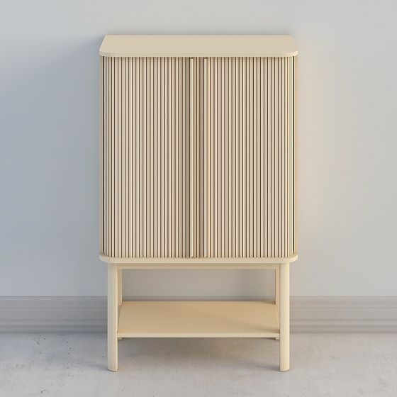 Stripe Storage Cabinet 3D model