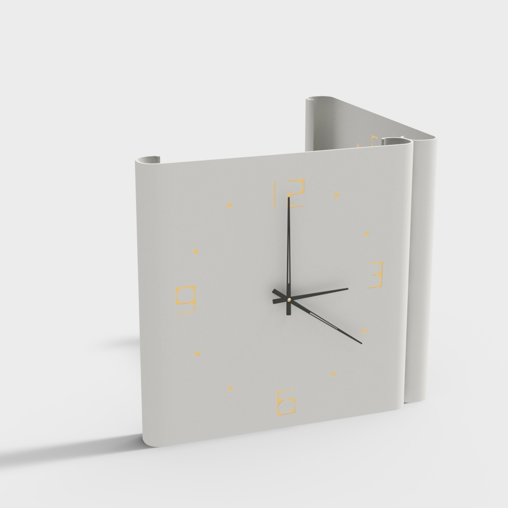 Modern Corner Clock Hanging Ornament