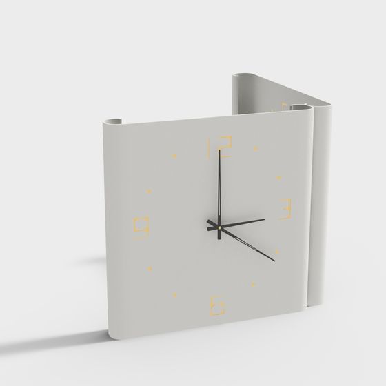 Modern Corner Clock Hanging Ornament