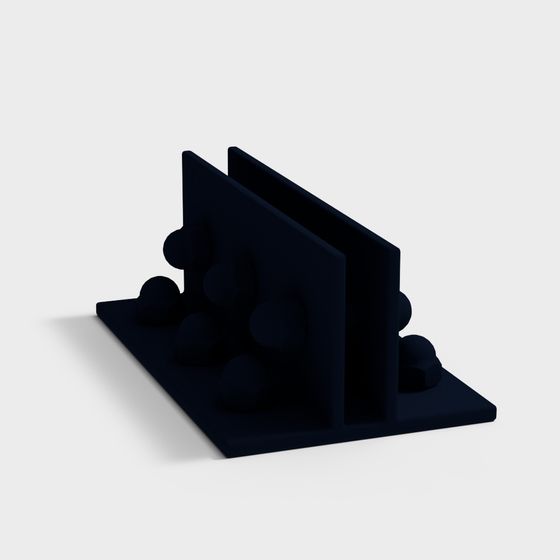 Abstract Geometric Bookshelf 3D model