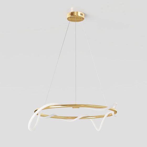 Flowing Light Chandelier 3D model