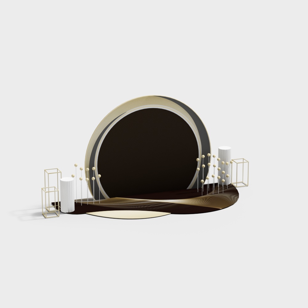 ฉากหลังงานอีเวนต์สีดำทอง