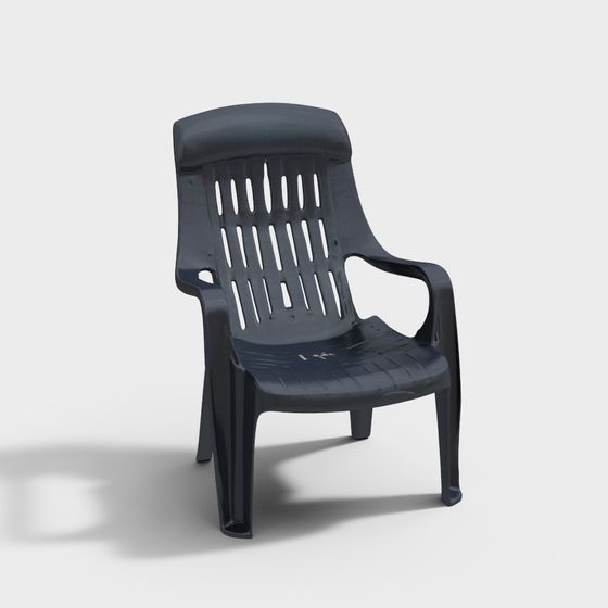 Nilkamal Weekender Plastic Arm Chair (Iron Black)