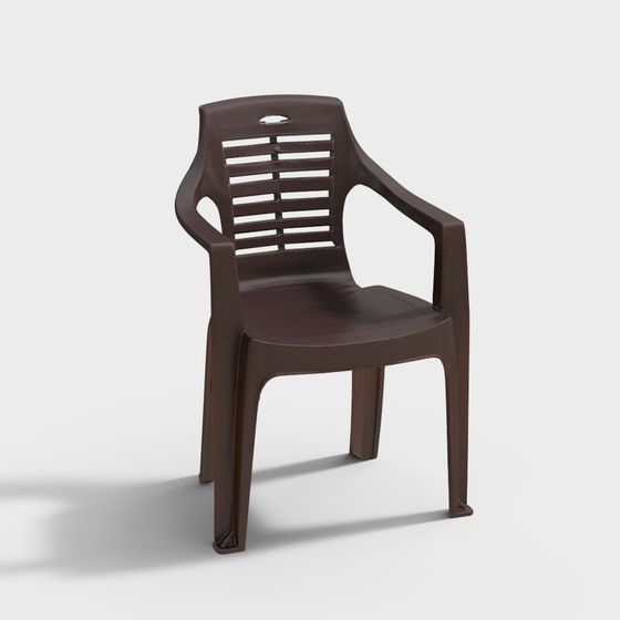 Vintage Plastic Chair 3D model for Creative Projects