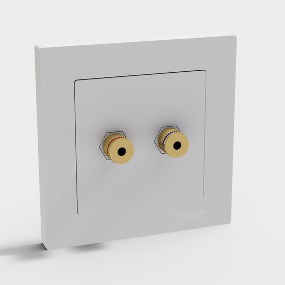 Elegant Low-Polygon 3D Model Socket