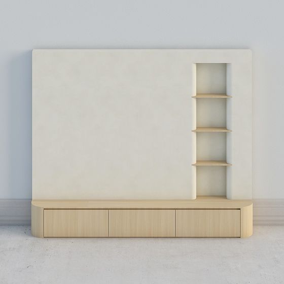 Urban Bookshelf 3D model for Modern Aesthetics