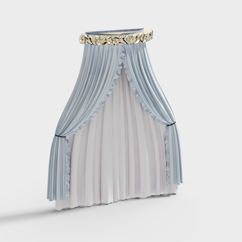 Simple European Bedhead Curtain