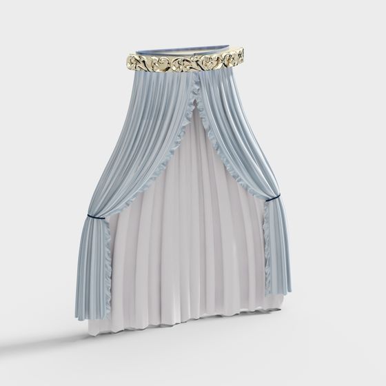 Simple European Bedhead Curtain