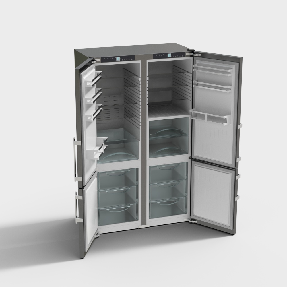 Offener Kühlschrank