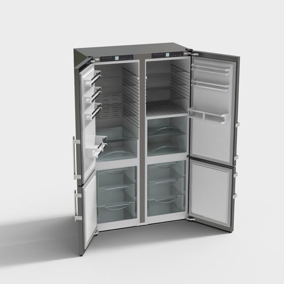 Offener Kühlschrank